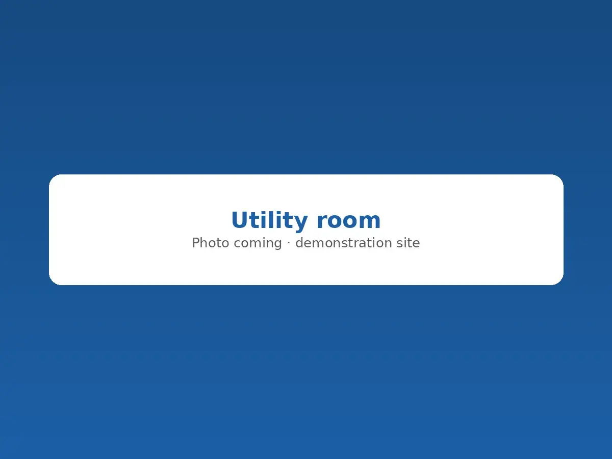 Tidy utility room after a water heater replacement